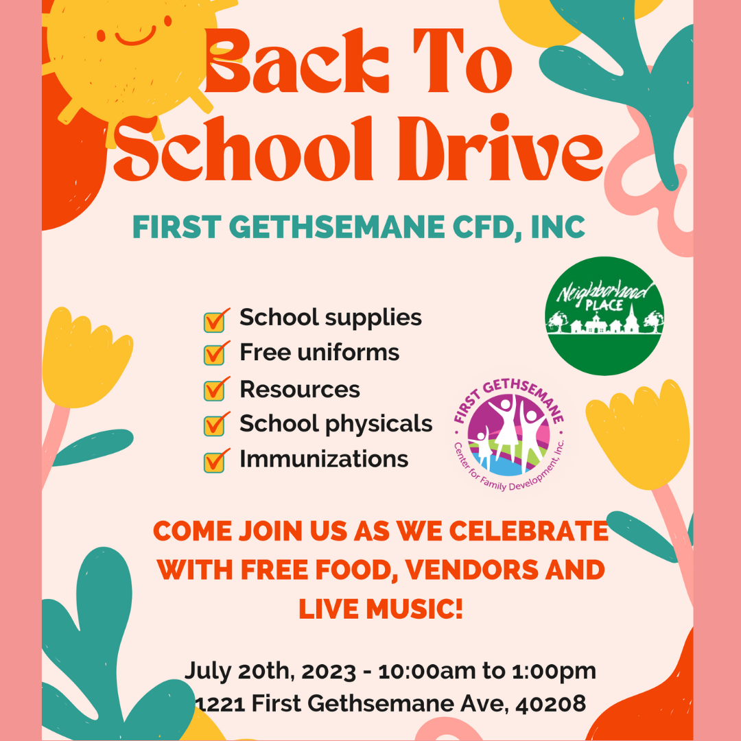 Backpack Giveaway - 1st G Center for Family Development